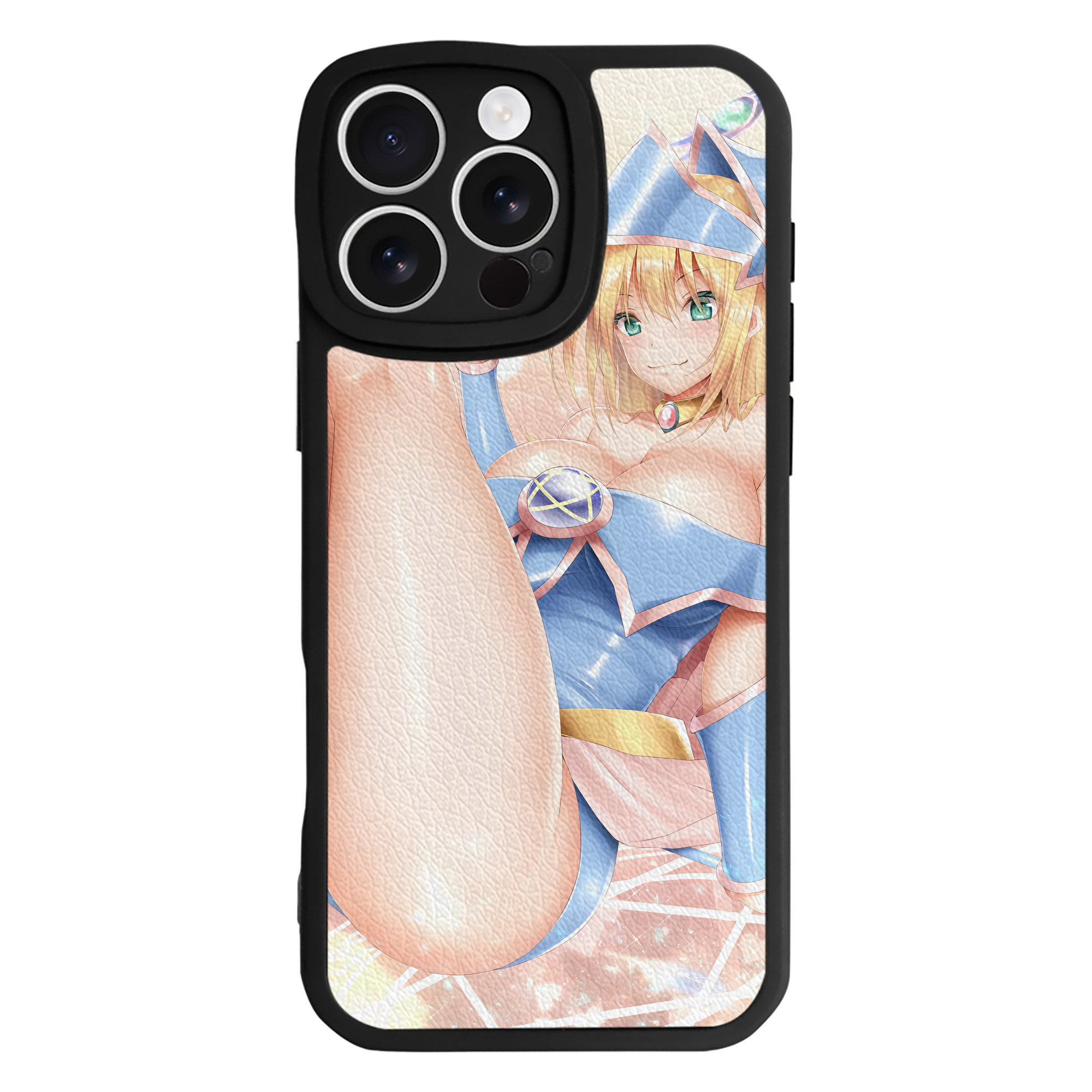 （画像用） 遊☆戯☆王 Yu-Gi-Oh! 【iPhone 16シリーズ対応】シリコンスマホケース（レザー調） 材質：シリコン